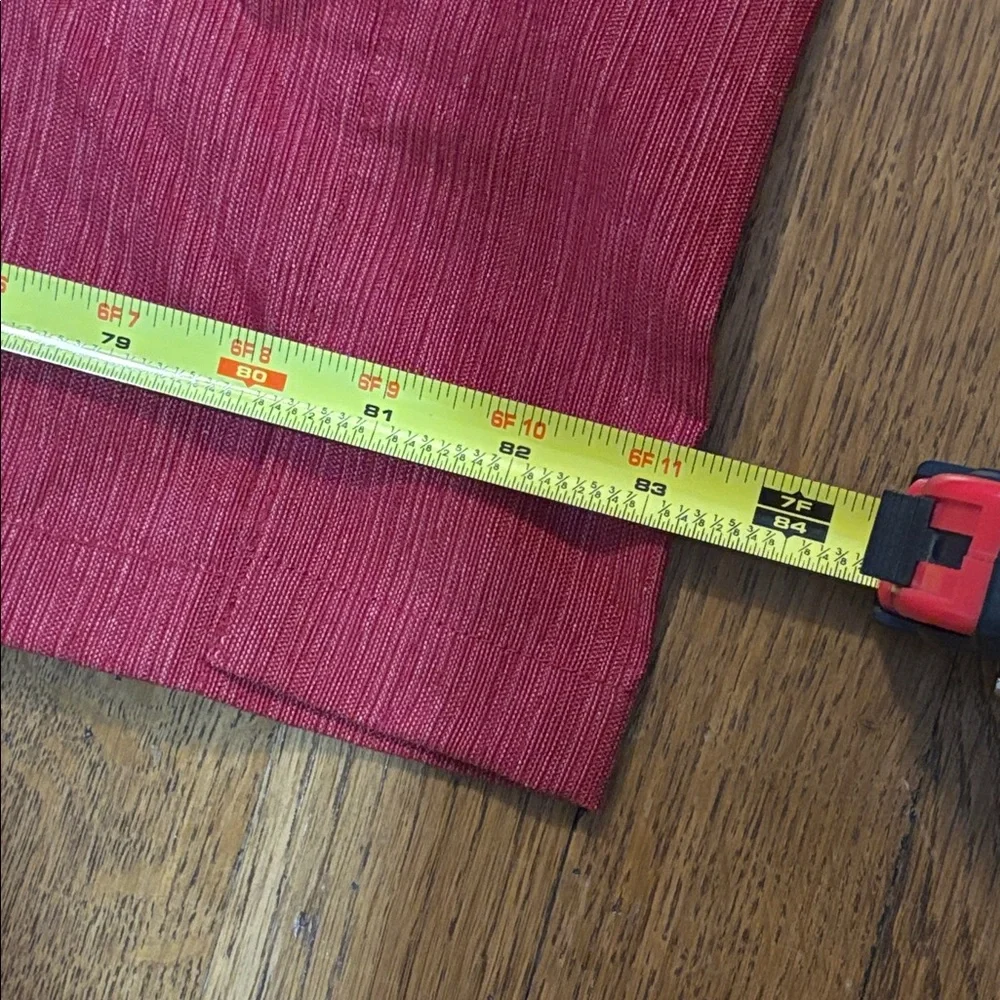 Threshold Curtains, Red, Good Used Condition, ~ 51 in x 83 in